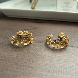 Tuckernuck Floral Hoops Gold